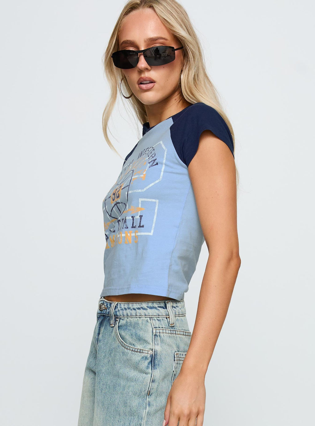 South West Sports Graphic Top Blue