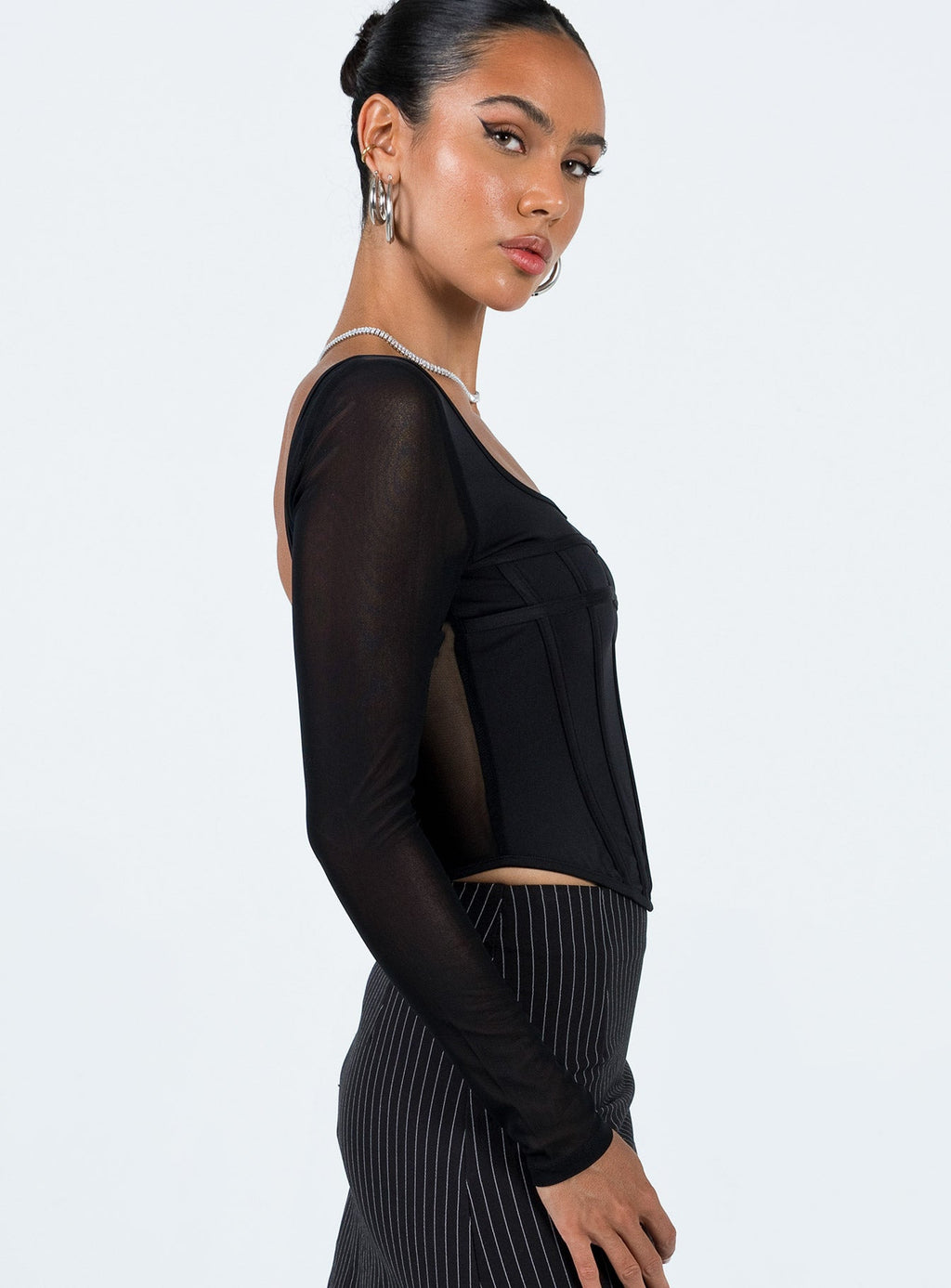 Costello Long Sleeve Top Black