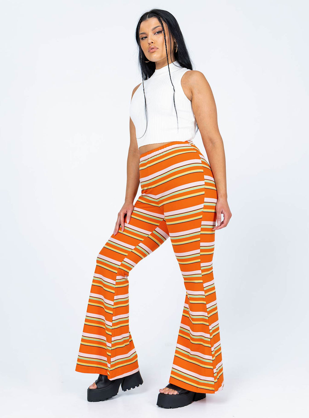 Jackson Knit Pants Orange