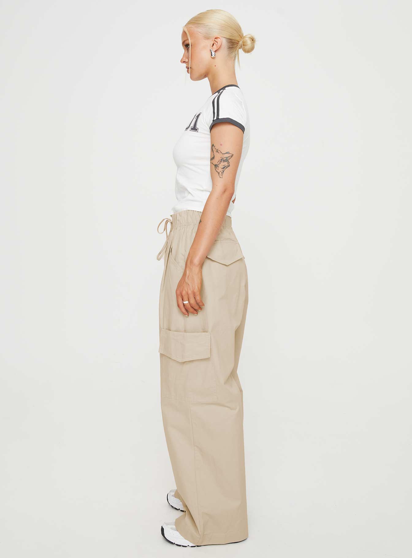Isadore Cargo Pants Beige