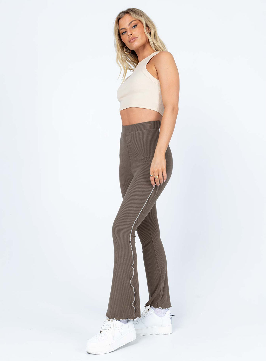 Wendy Knit Pants Brown
