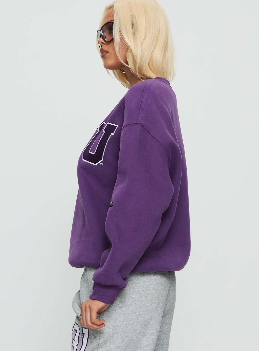 NYU Offside Crewneck Sweatshirt Purple
