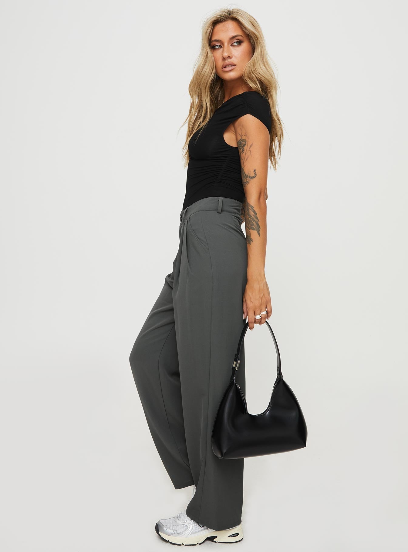 Nikkey Low Rise Pants Slate