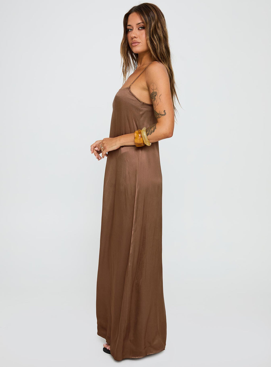 Apple Cider Maxi Dress Brown