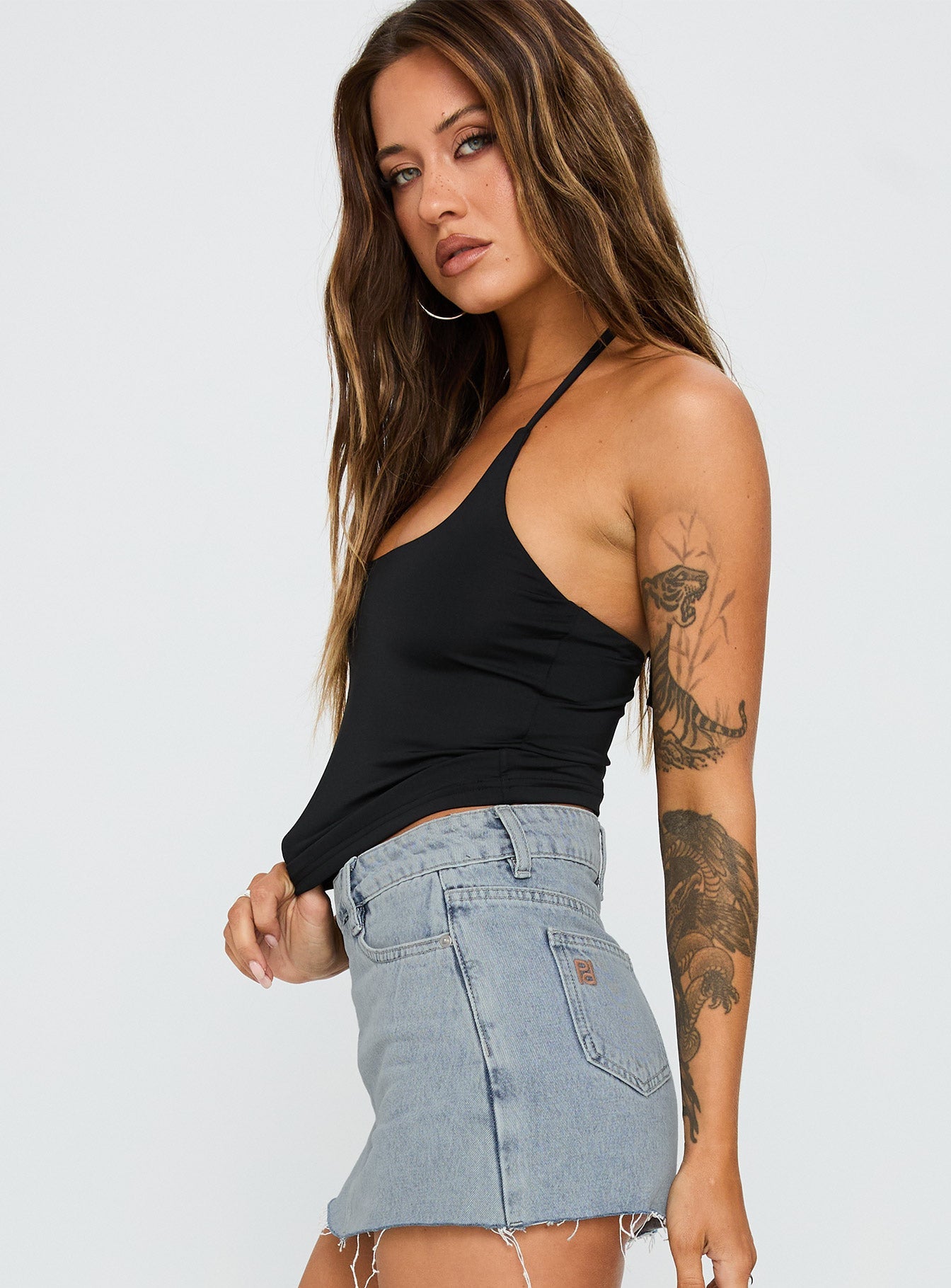 Ezekiel Nylon Top Black