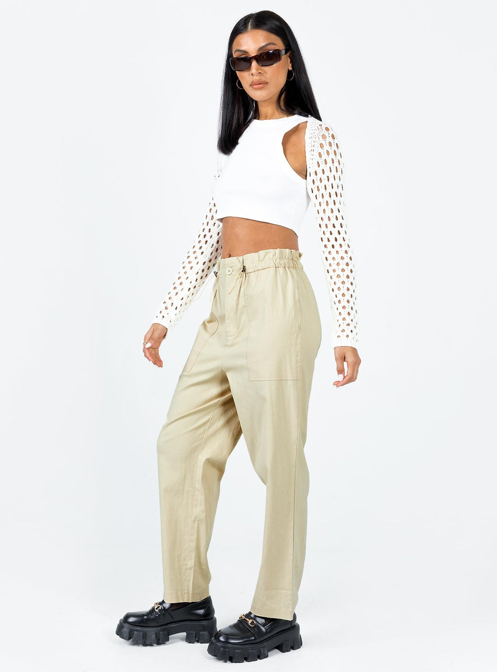 Preston Cargo Pant Beige