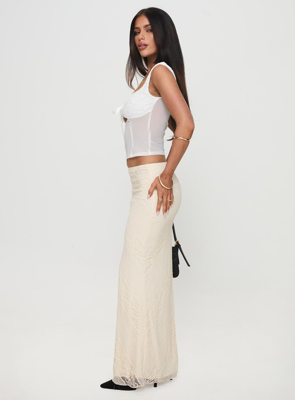 Gazet Maxi Skirt Cream