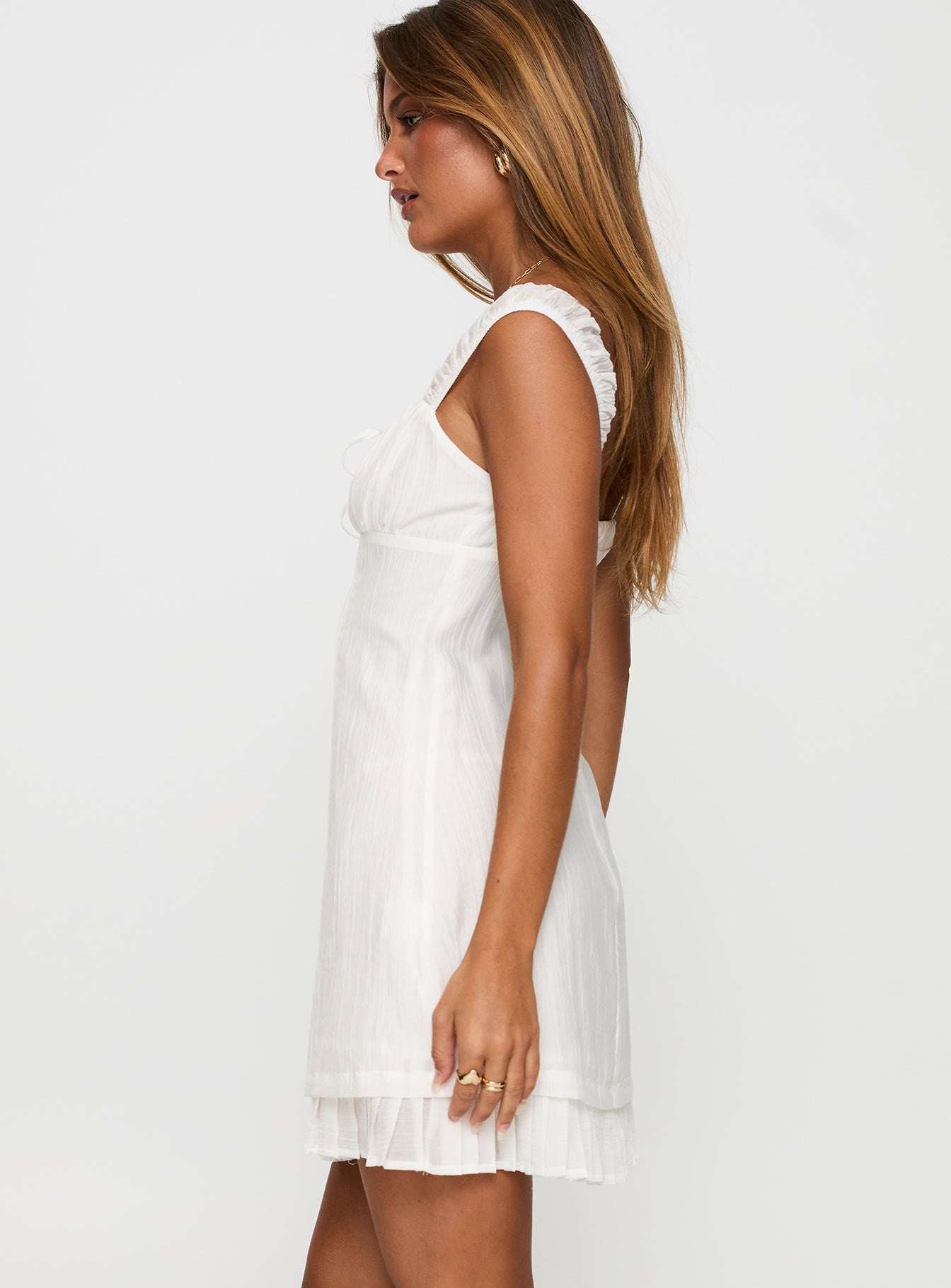 Eternally Yours Mini Dress White