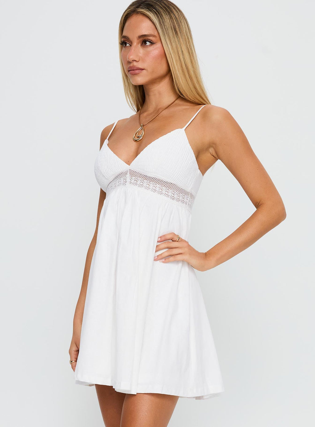 Bodee Mini Dress White