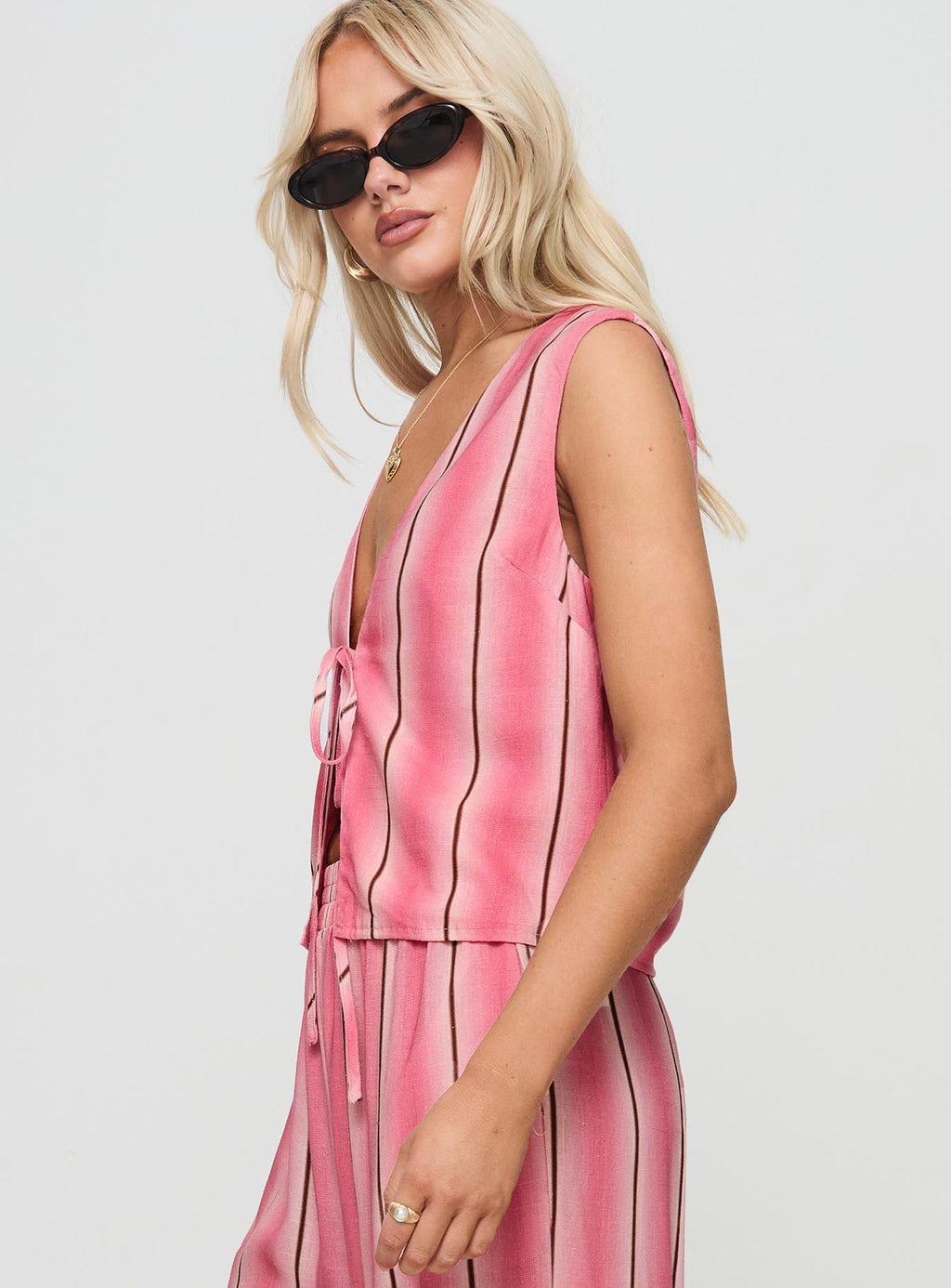 Gentle Vest Top Pink