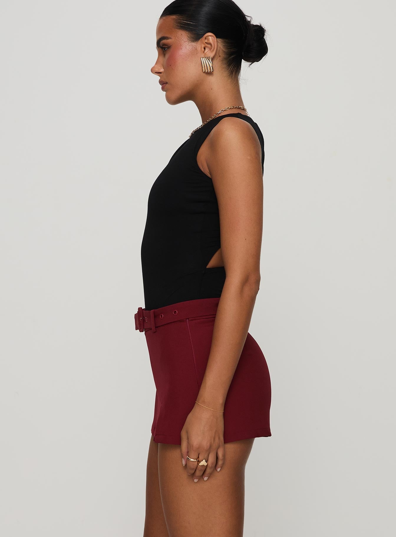 Centre Stage Cut Out Bodysuit Black