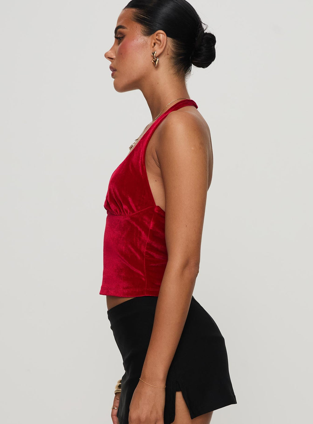 Tuberose Halter Top Red