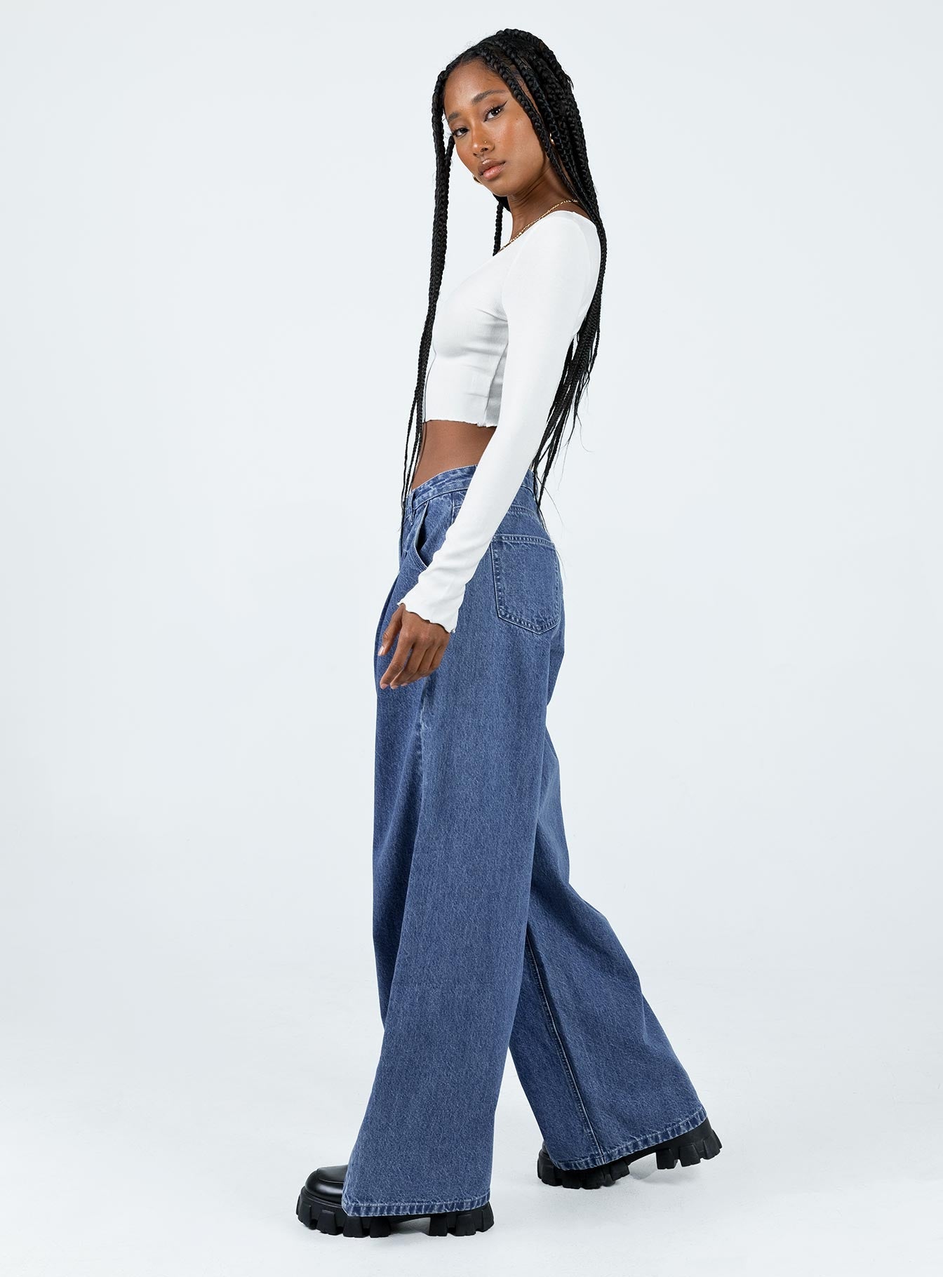 Bakali Wide Leg Jeans Dark Wash