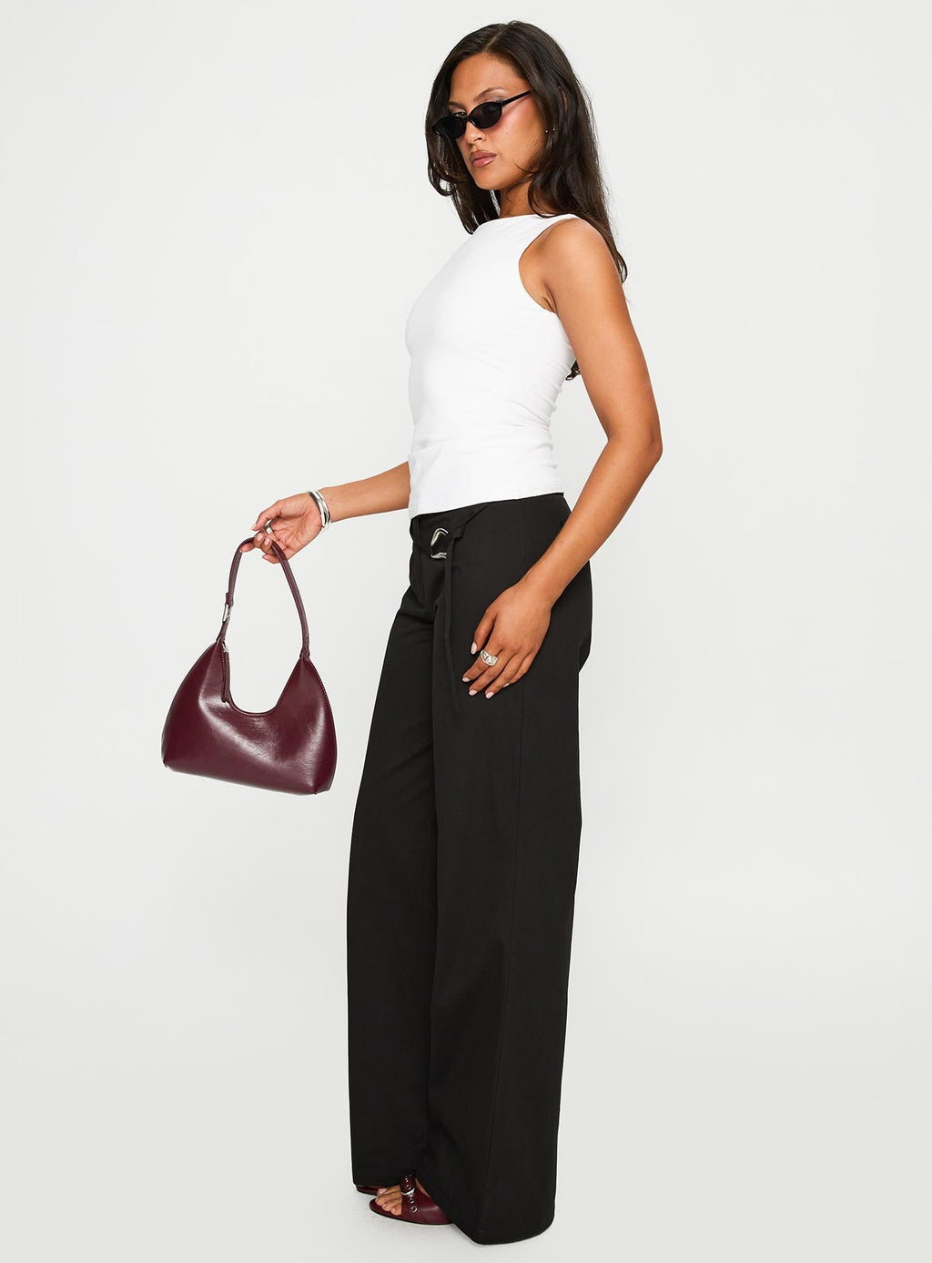 Lucetta Wide Leg Pant Black