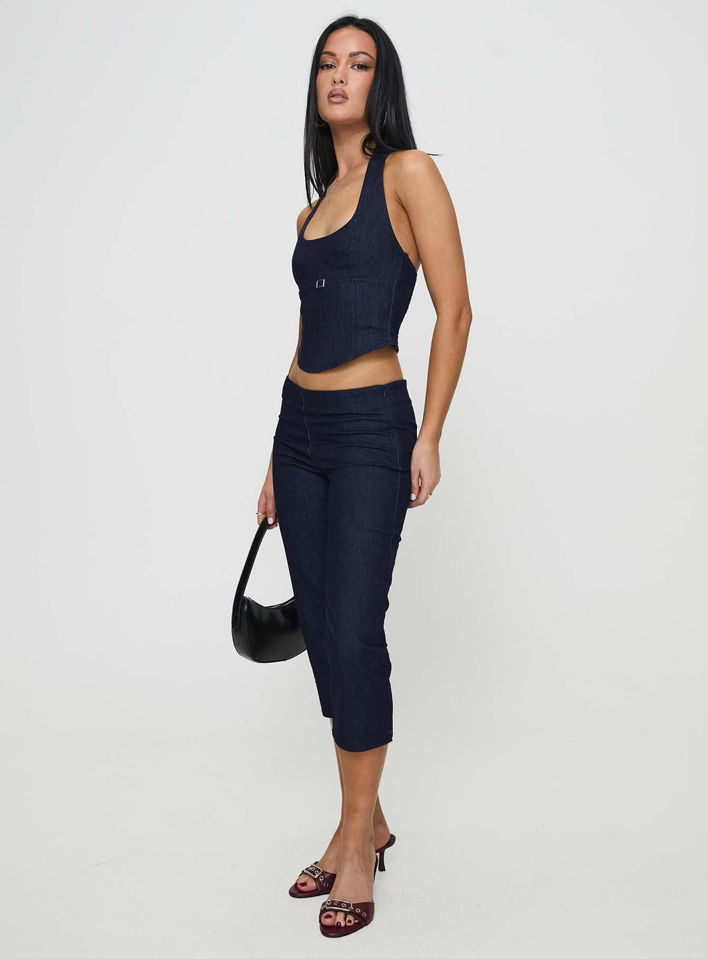 Nasya Halter Top Indigo