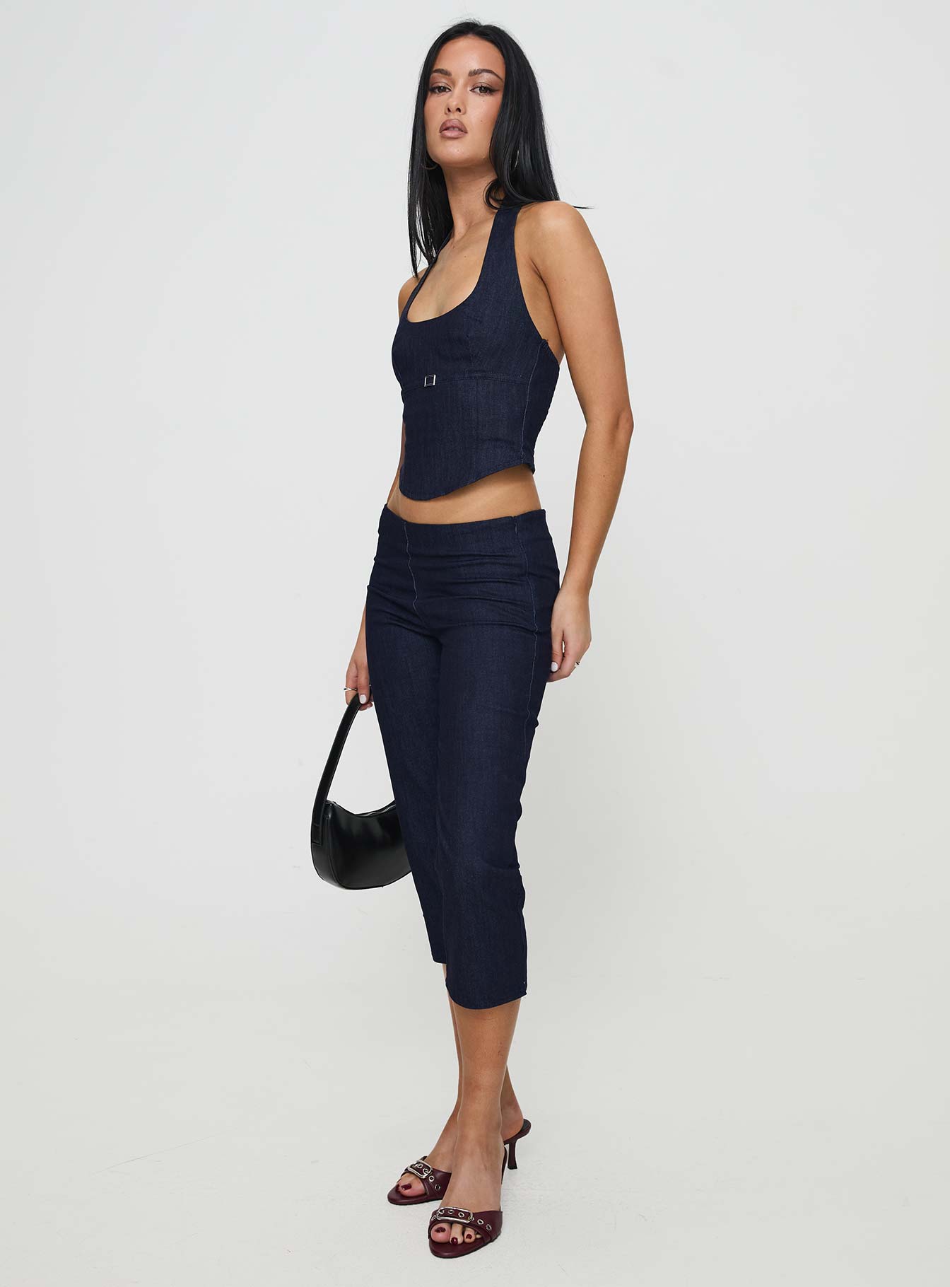 Nasya Halter Top Indigo
