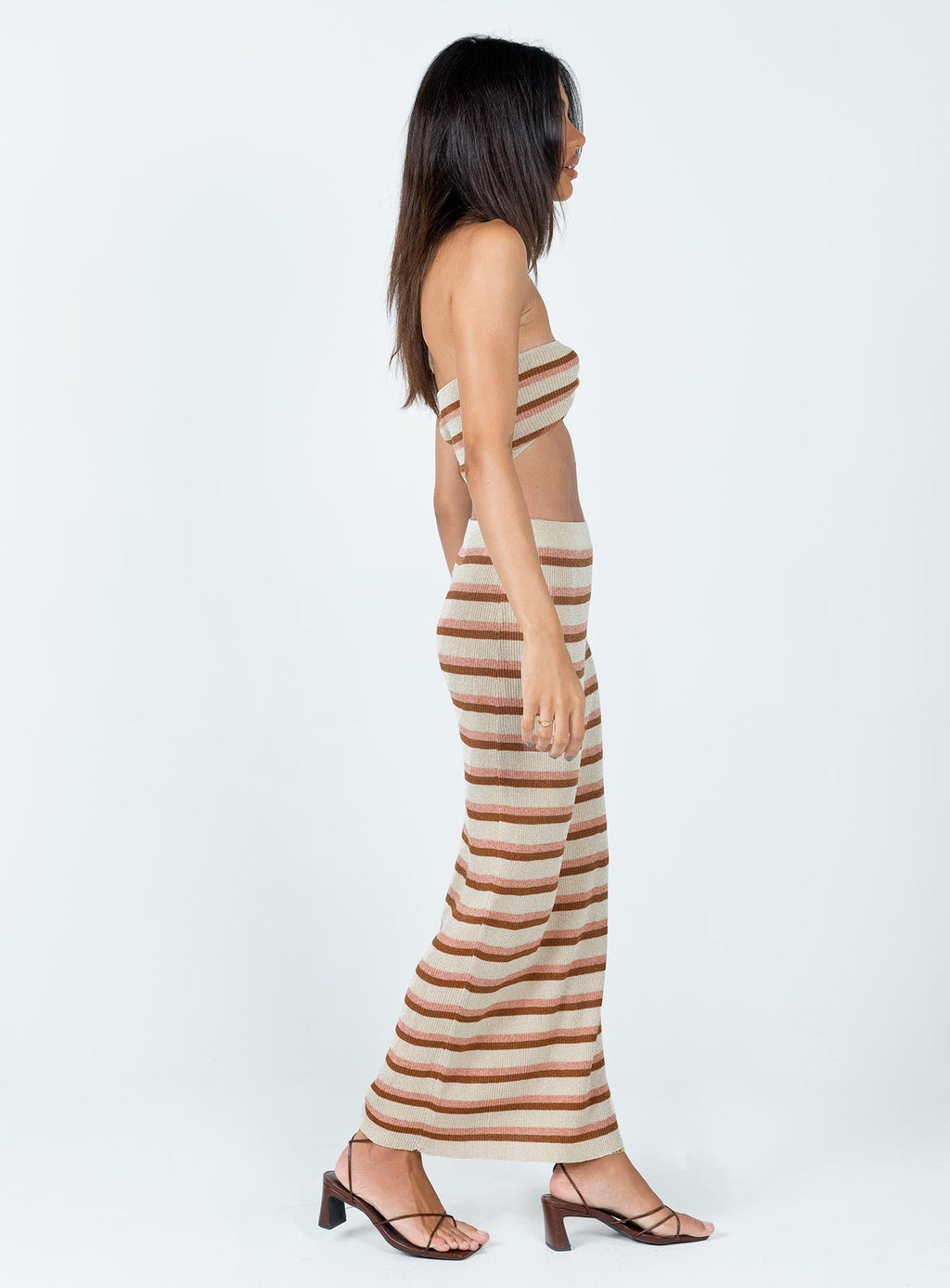 Melina Set Beige Stripe