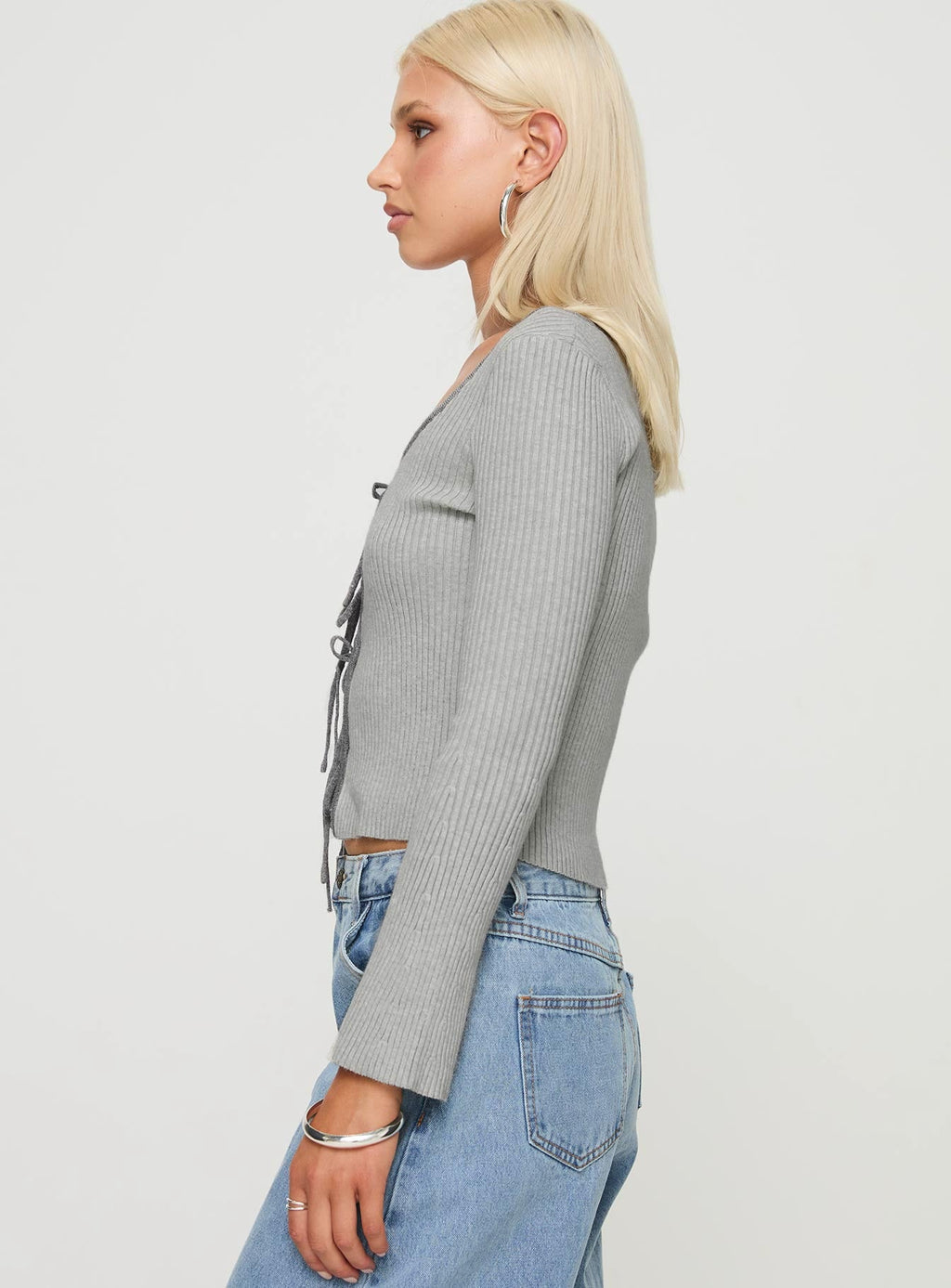 Tahlea Long Sleeve Top Grey