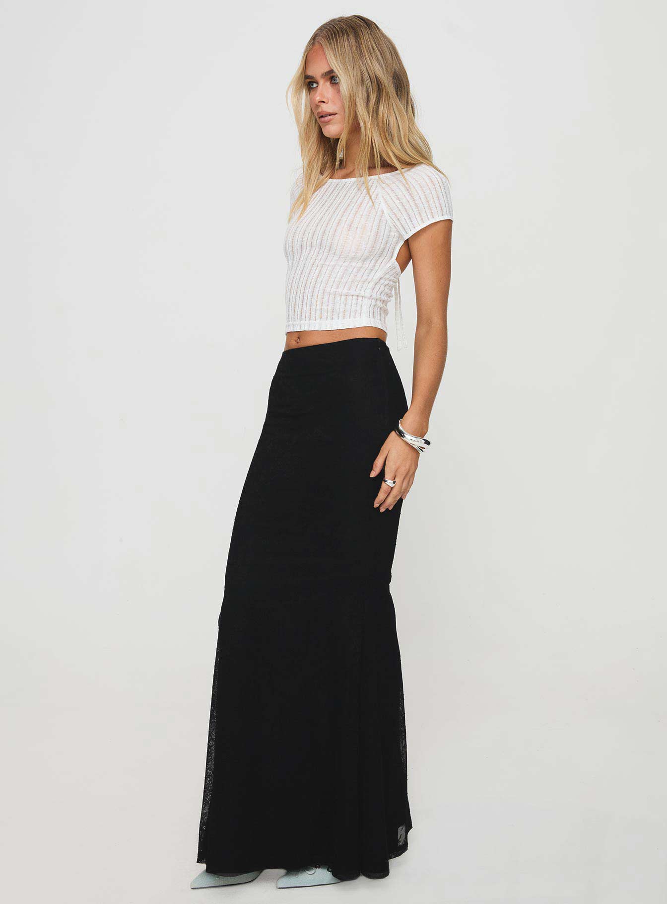 Topping Maxi Skirt Black