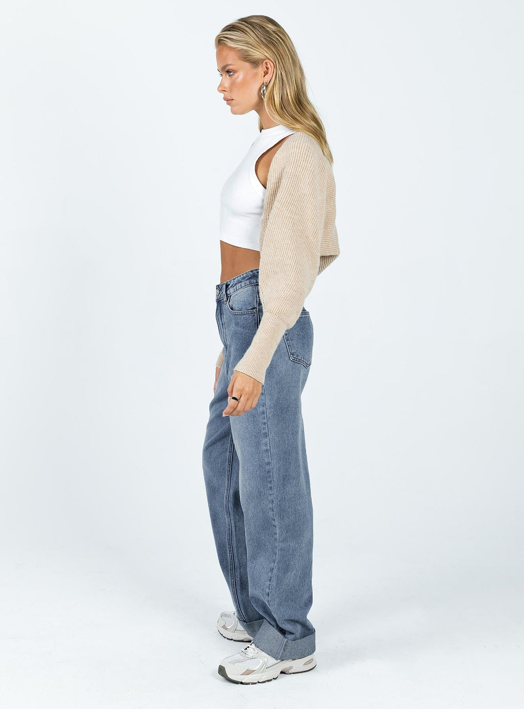 Zeira Wide Leg Jeans Mid Wash Denim