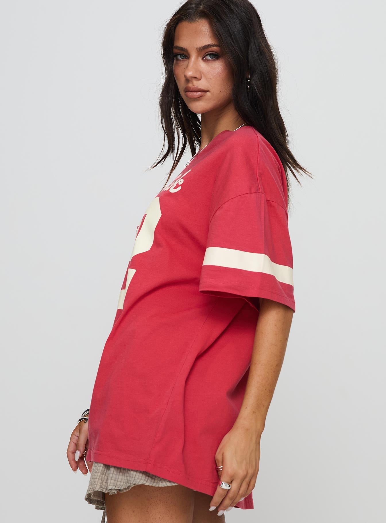 New York 95 Oversized Tee Red