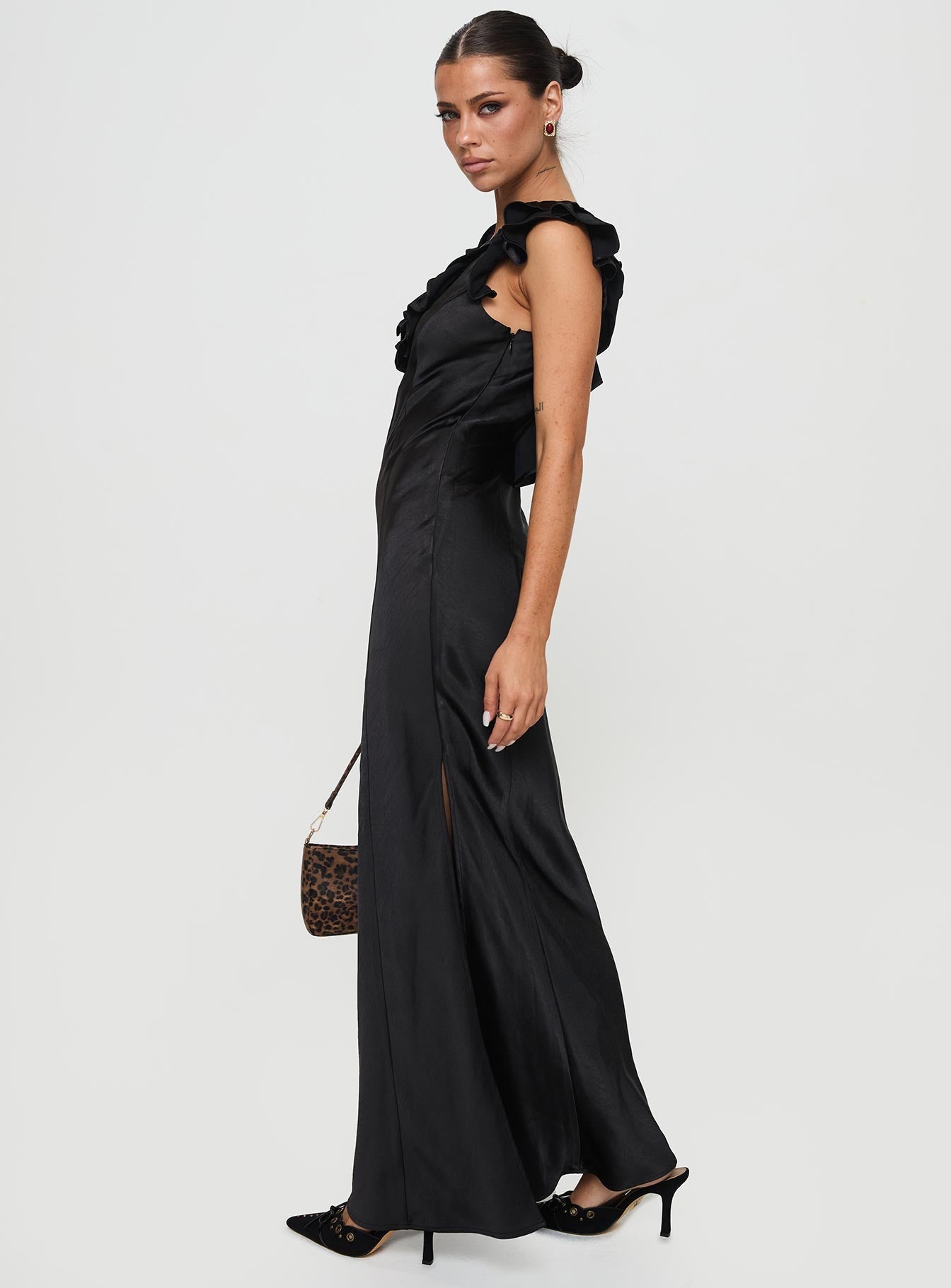 Butacup Frill Maxi Dress Black