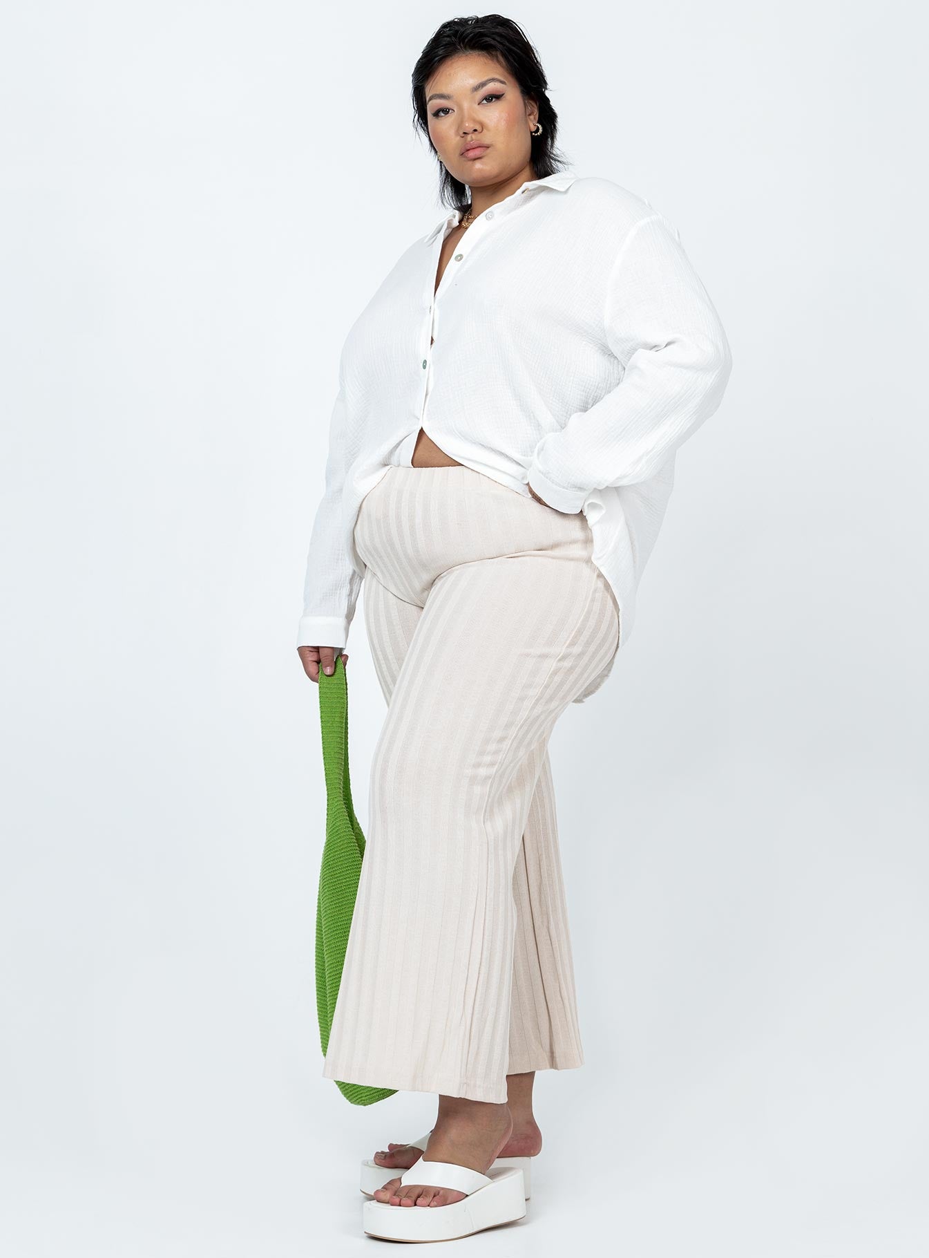 Augustus Pants Cream Curve