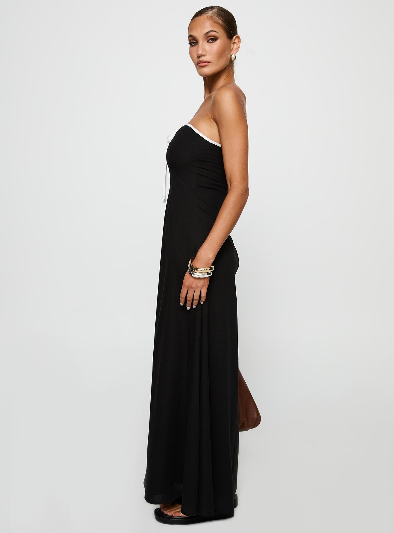 Bijou Strapless Maxi Dress Black