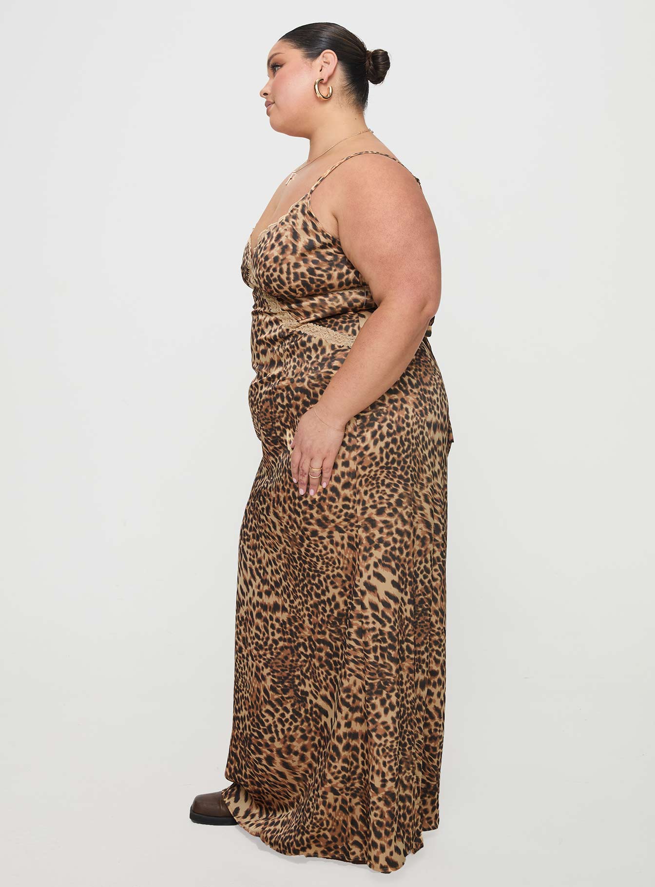 Sanctuary Maxi Dress Leopard Curve
