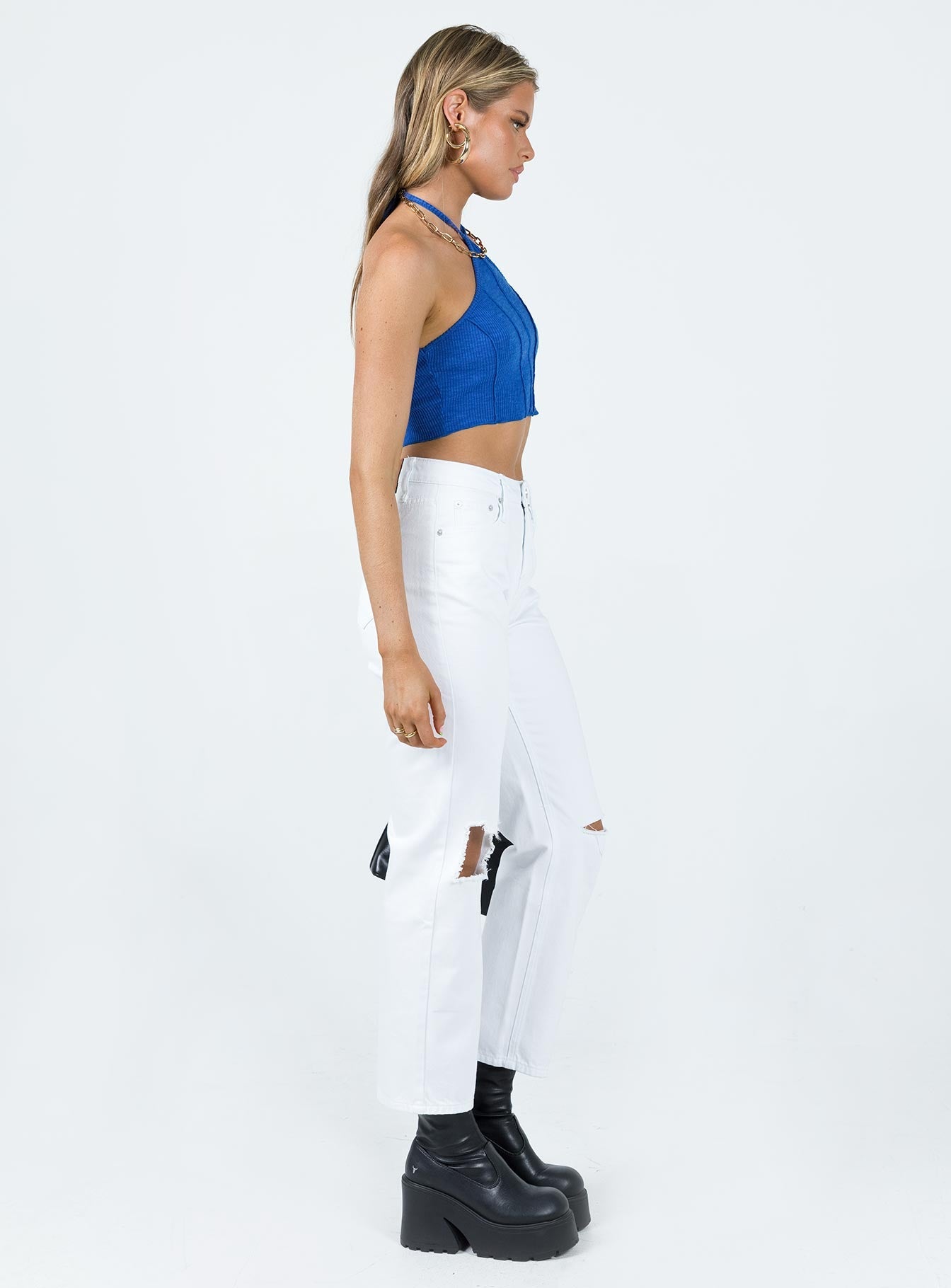 Fairmount Straight Leg Jean White