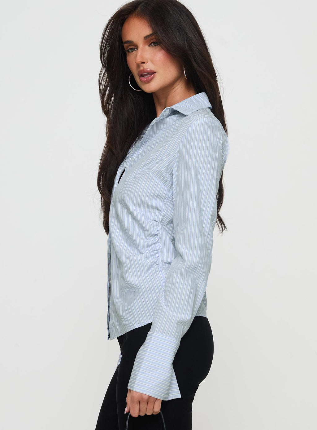 Rush Hour Long Sleeve Top Blue Stripe