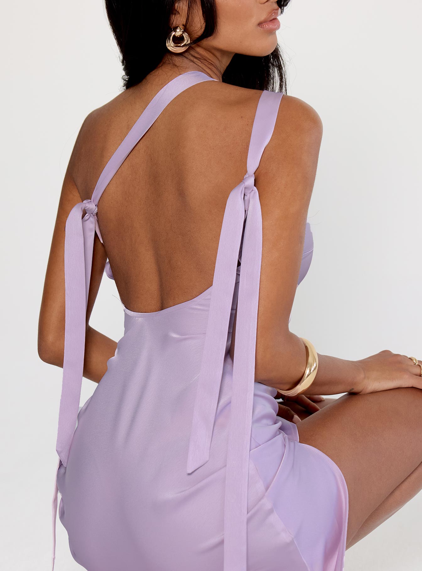 Someone Like You Tie Back Maxi Dress Purple