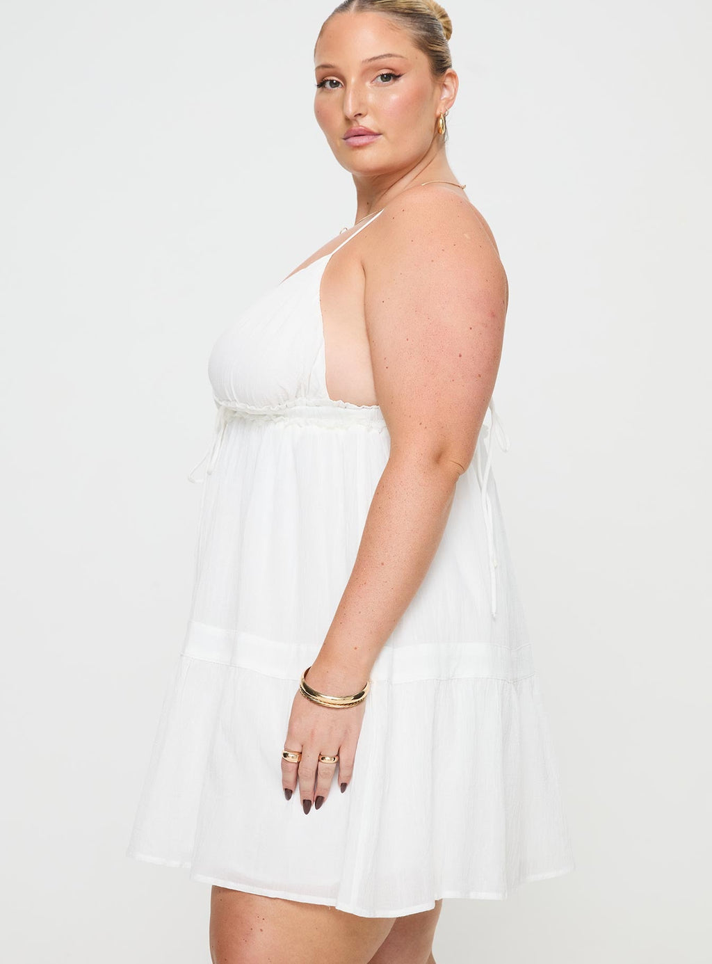 Dionne Mini Dress White Curve