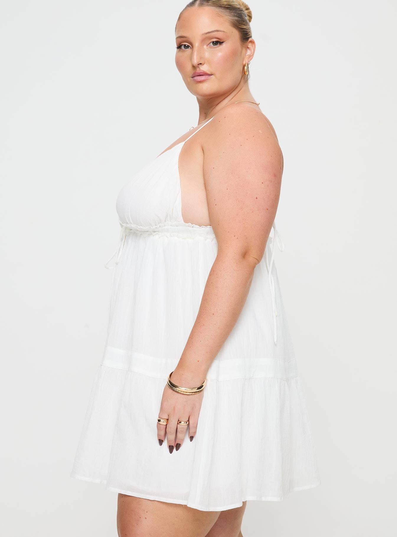 Dionne Mini Dress White Curve