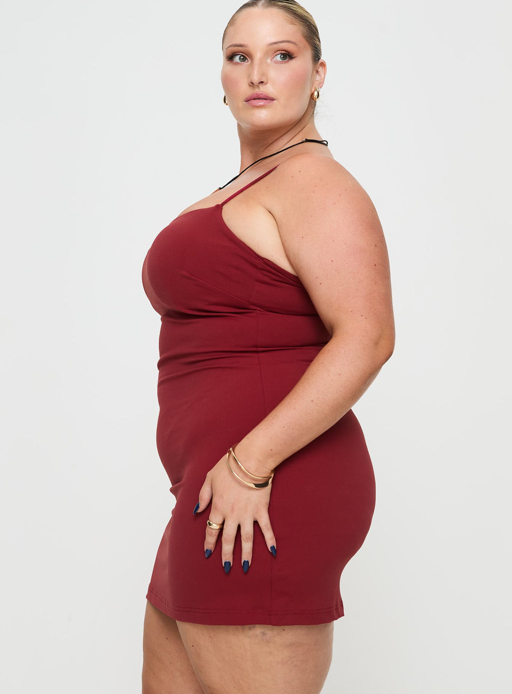 Serafina Mini Dress Red Curve