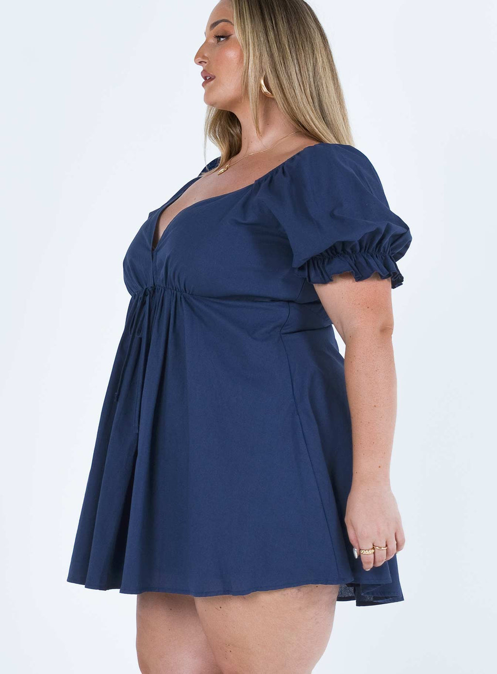 Blissful Mini Dress Navy Curve