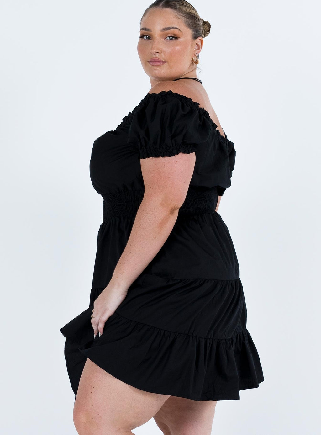 Daniela Mini Dress Black Curve