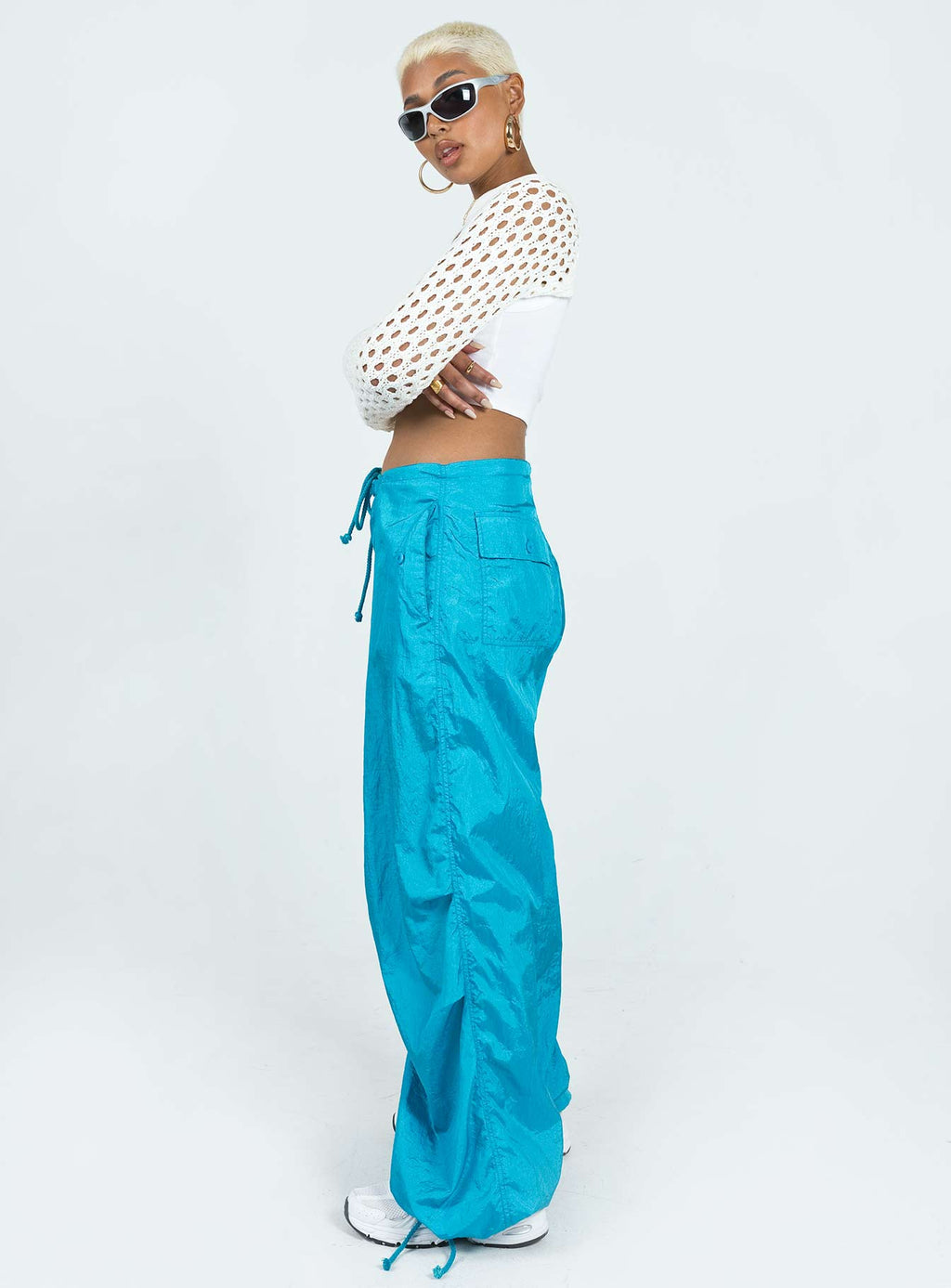 Motel Chute Trousers Blue