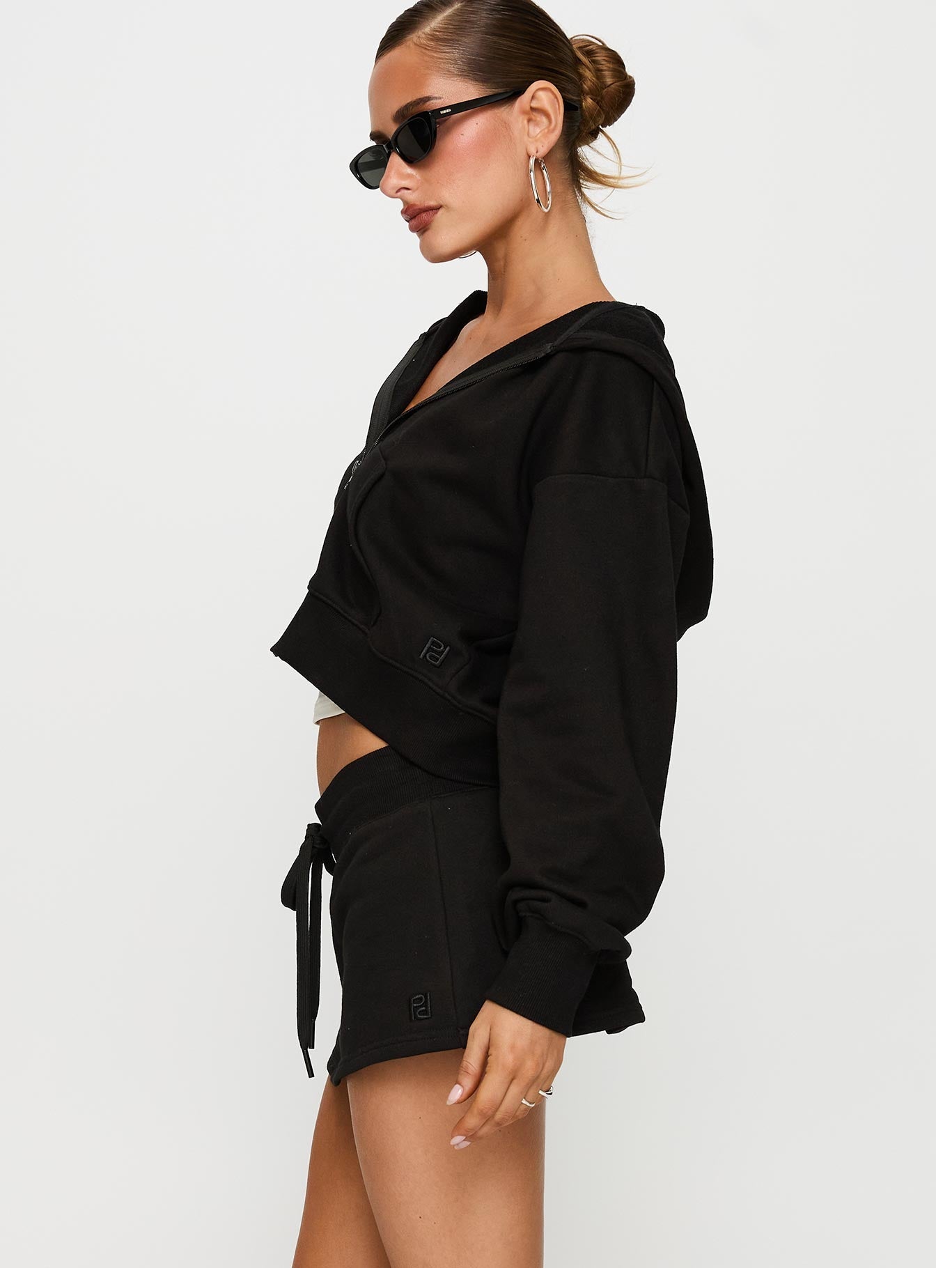 Down Low Fleece Skort Black