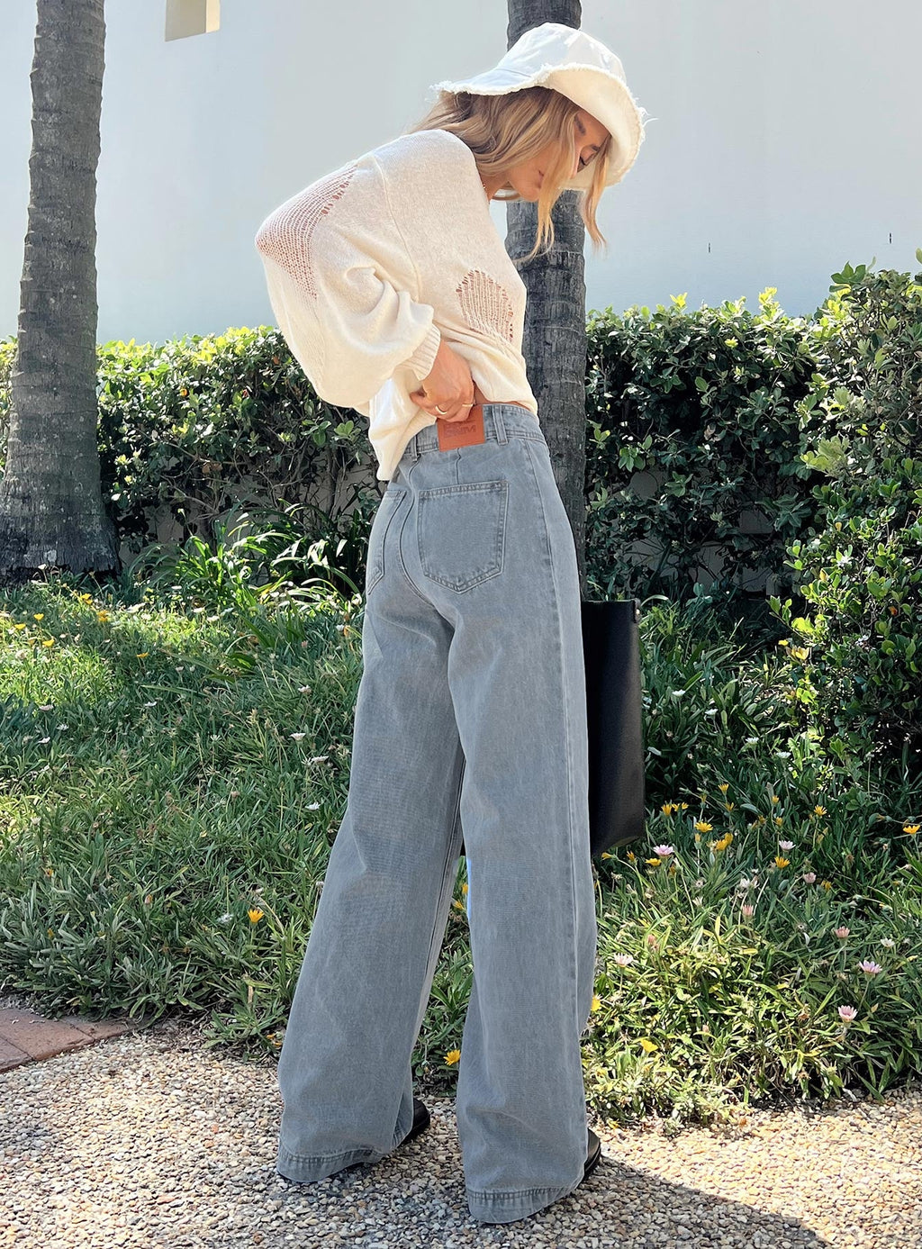 Tari Wide Leg Jeans Light Wash Denim