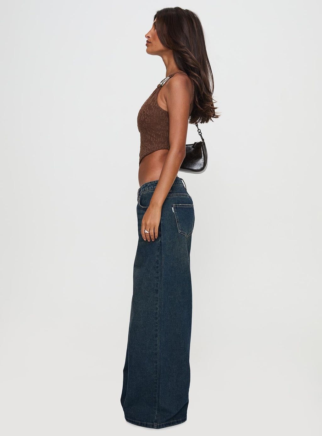 Hocus Pocus Low Rise Wide Leg Jean Dark Wash