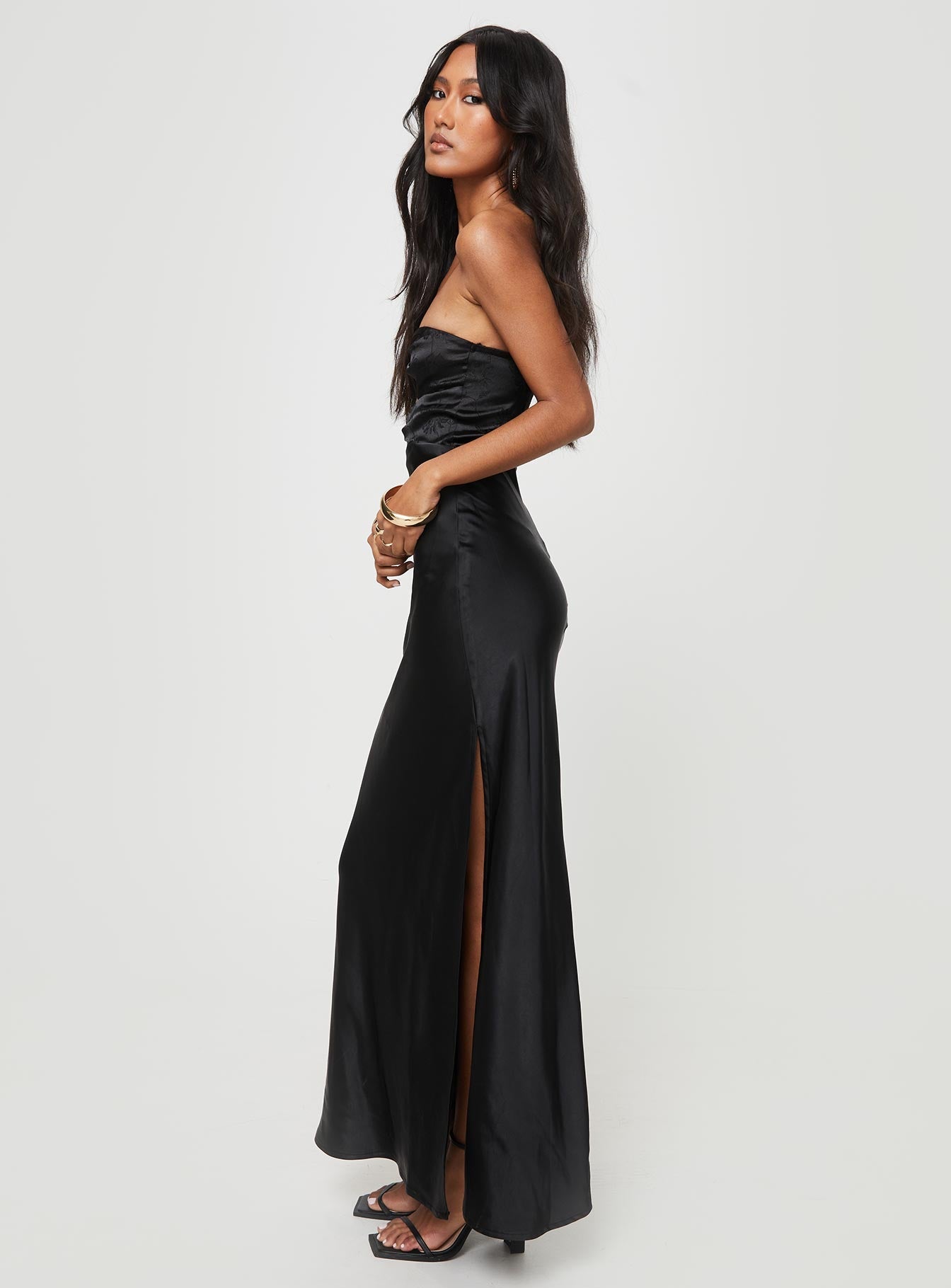 Hessy Bow Maxi Dress Black