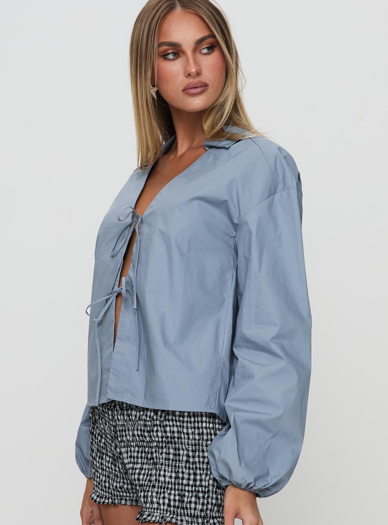 Rinon Long Sleeve Top Steel