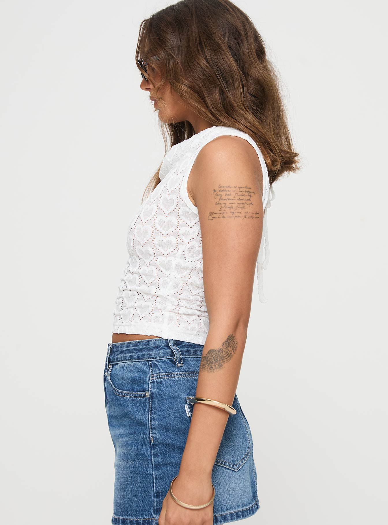 Caron Top Baby White