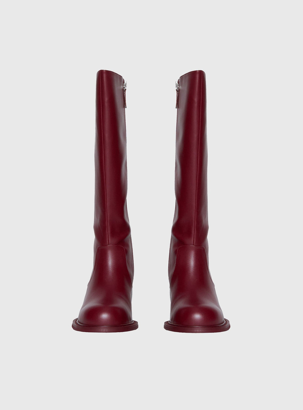 Ella Knee High Boots Burgundy