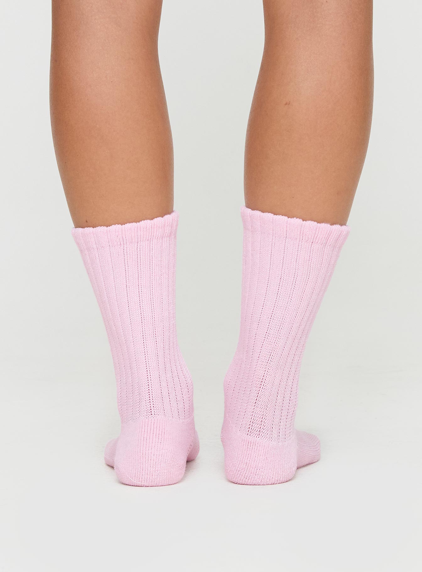 Clydes Slouch Socks Pink