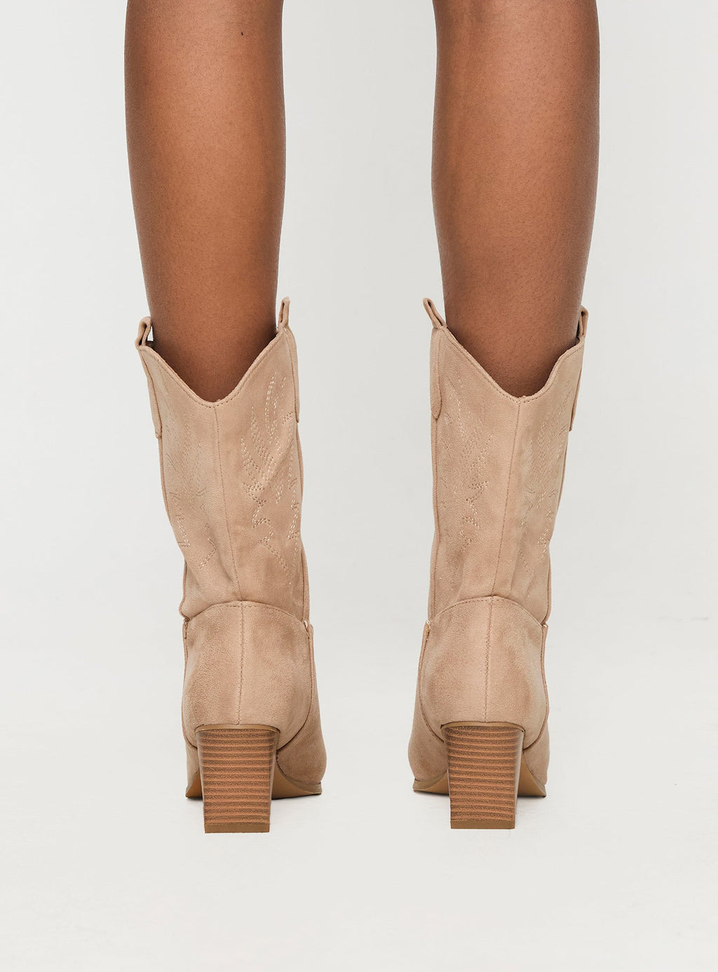 Jessie Cowboy Boots Beige
