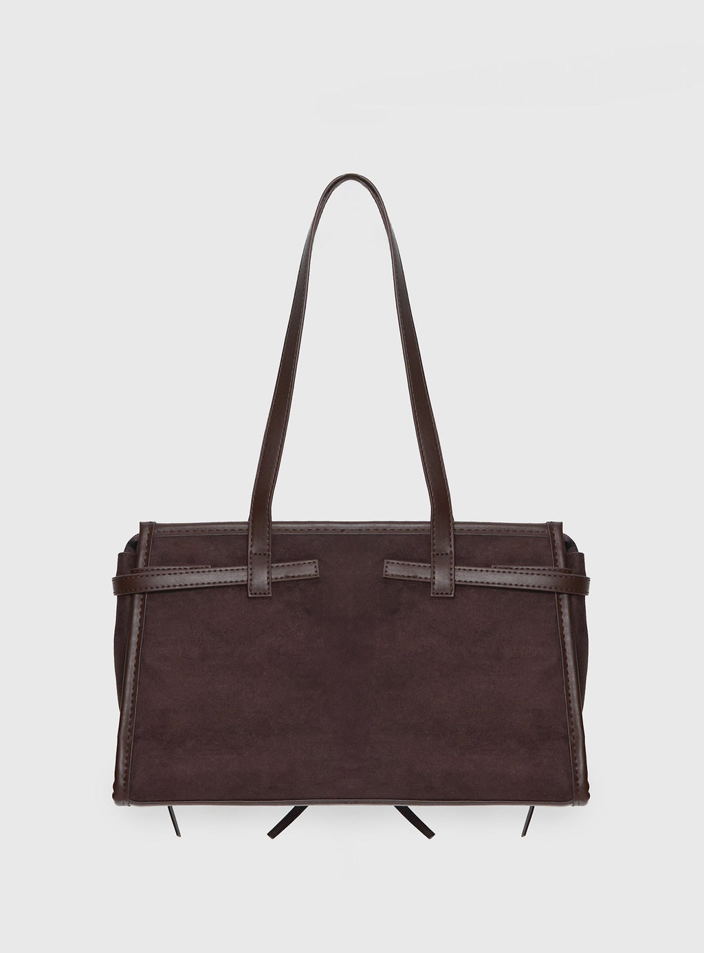 Beaming Bow Detail Shoulder Bag Brown