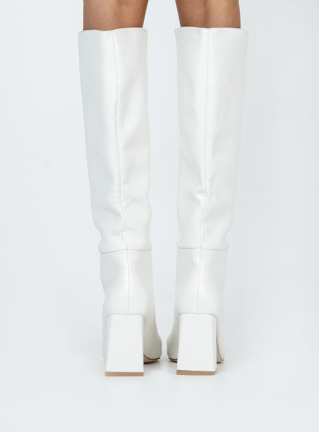 Vesper Knee High Boots White