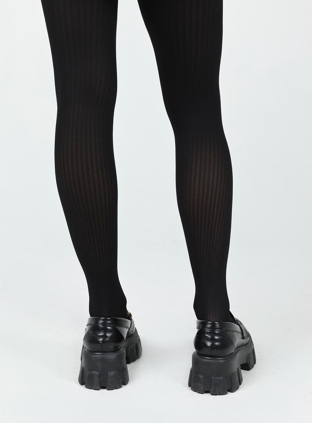 Lupton Knit Stockings Black
